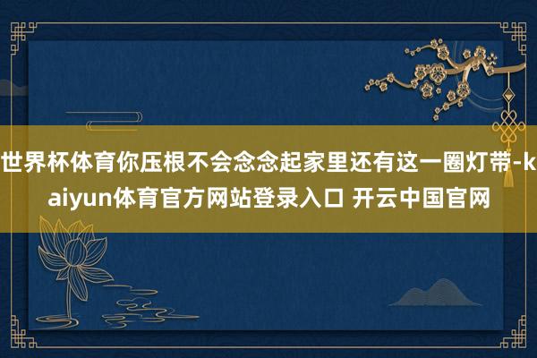 世界杯体育你压根不会念念起家里还有这一圈灯带-kaiyun体育官方网站登录入口 开云中国官网